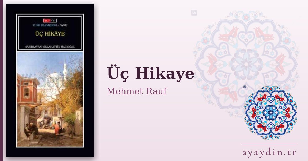 Üç Hikaye - Mehmet Rauf kitap alıntıları ve sözleri