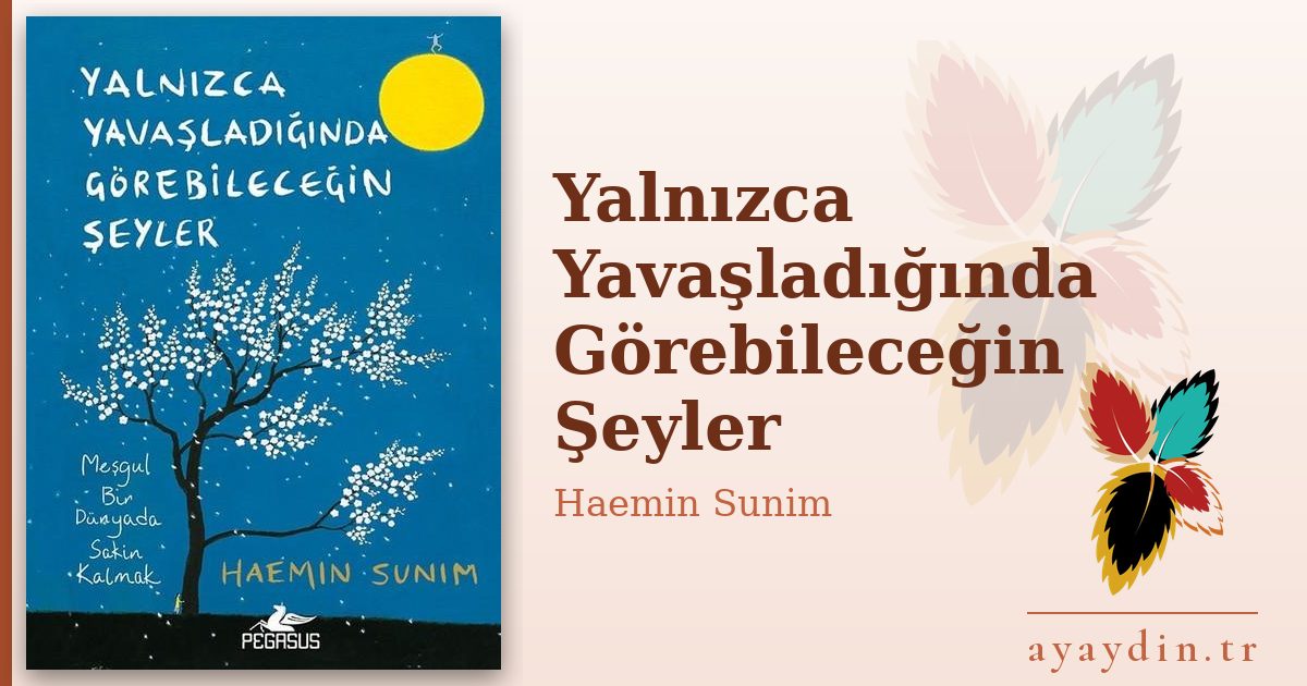 Yalnızca Yavaşladığında Görebileceğin Şeyler - Haemin Sunim kitap alıntıları ve sözleri