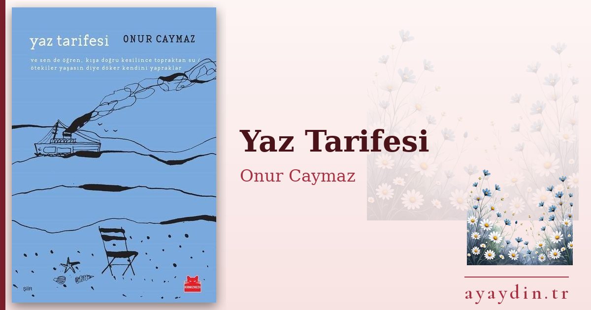 Yaz Tarifesi - Onur Caymaz kitap alıntıları ve sözleri