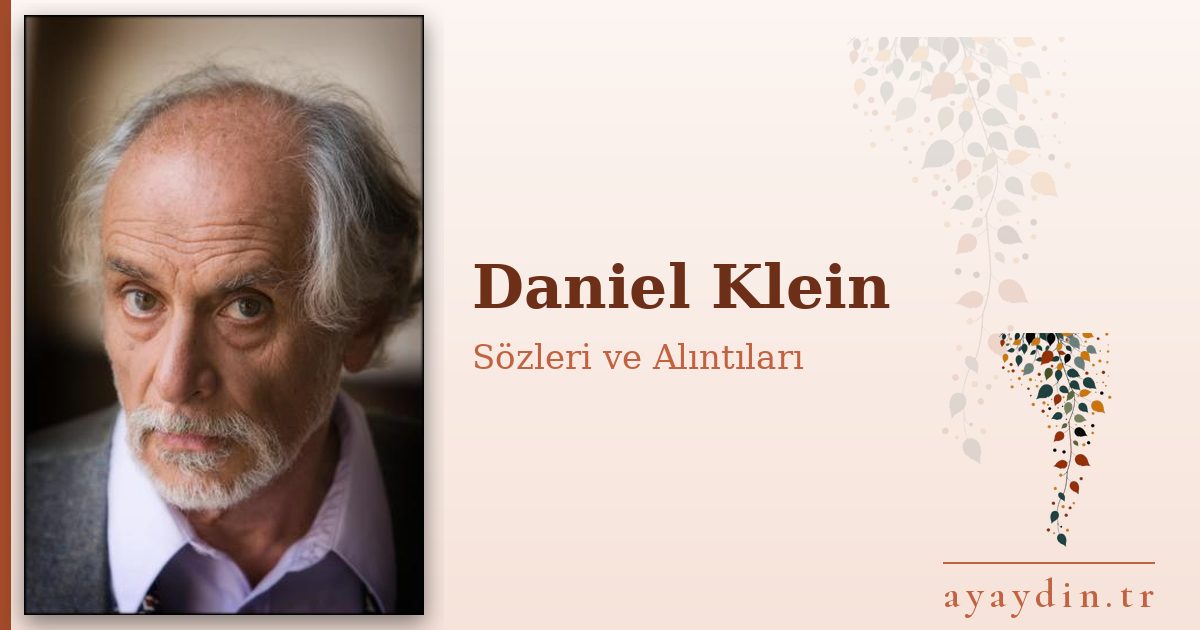 Daniel Klein sözleri ve alıntıları