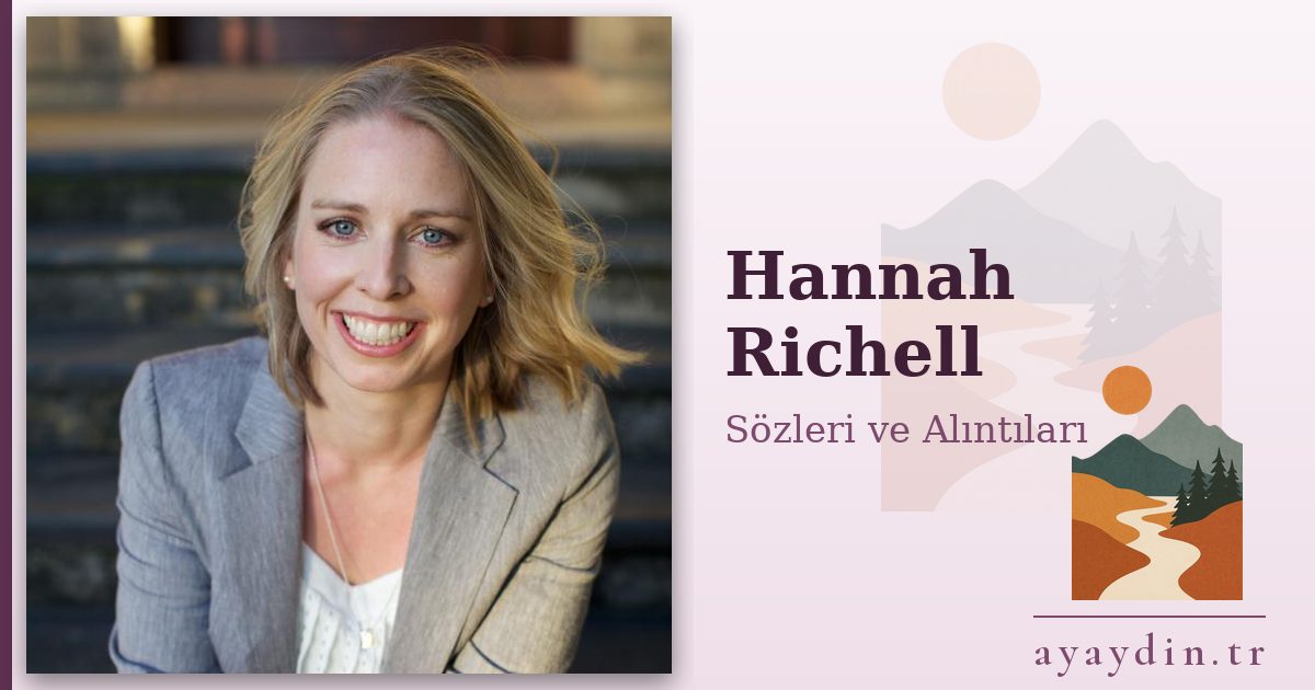 Hannah Richell sözleri ve alıntıları