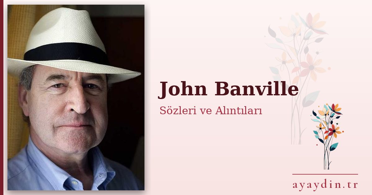 John Banville sözleri ve alıntıları