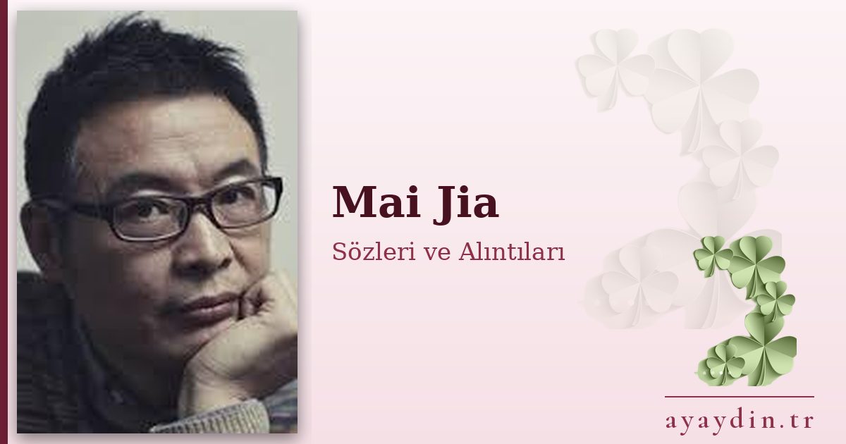 Mai Jia sözleri ve alıntıları
