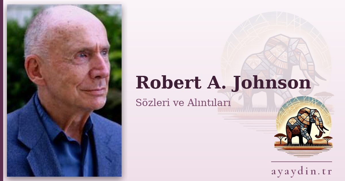 Robert A. Johnson sözleri ve alıntıları