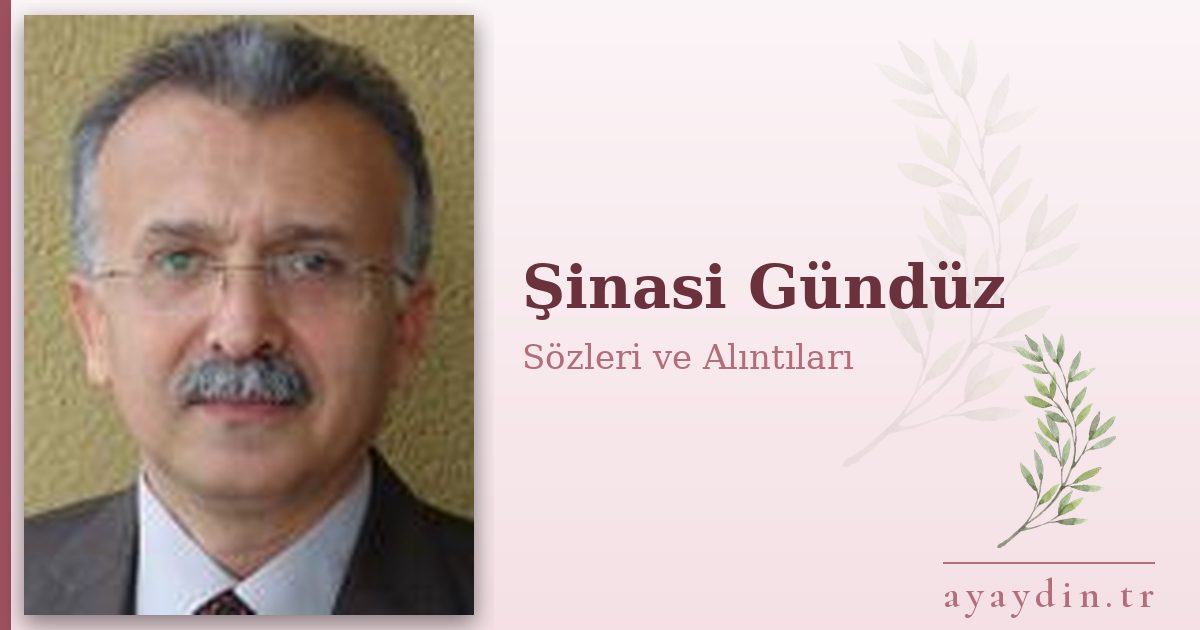 Şinasi Gündüz sözleri ve alıntıları