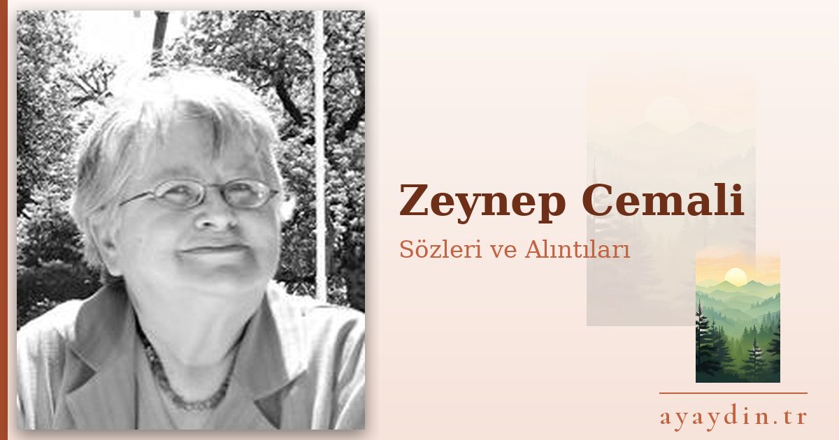 Zeynep Cemali sözleri ve alıntıları