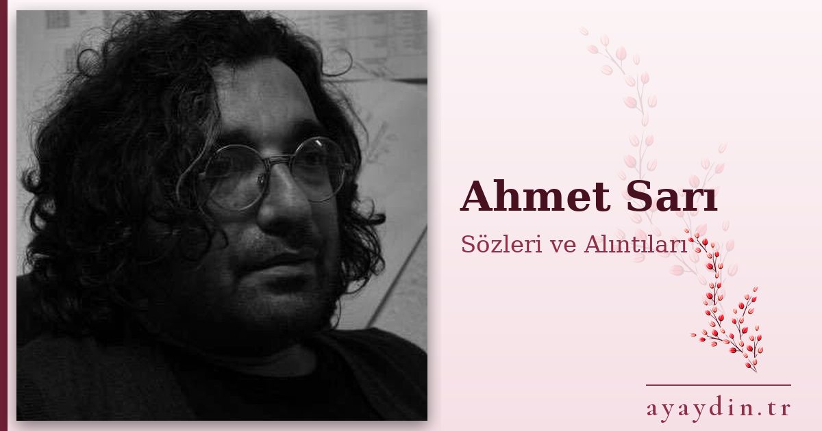 Ahmet Sarı sözleri ve alıntıları