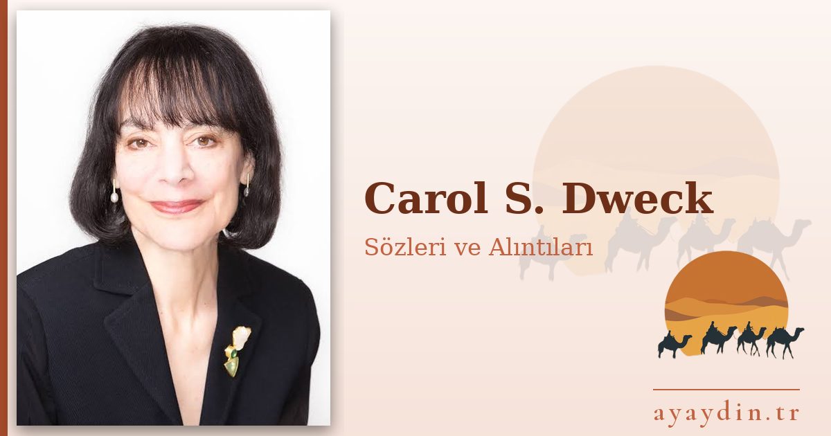 Carol S. Dweck sözleri ve alıntıları