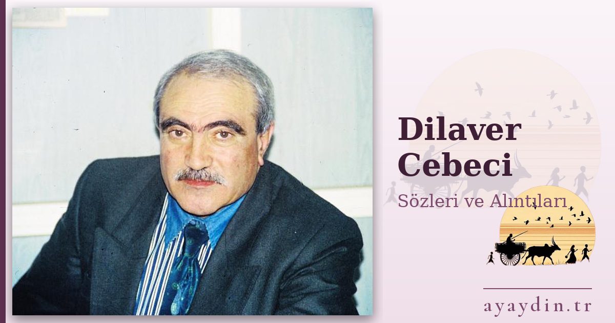 Dilaver Cebeci sözleri ve alıntıları
