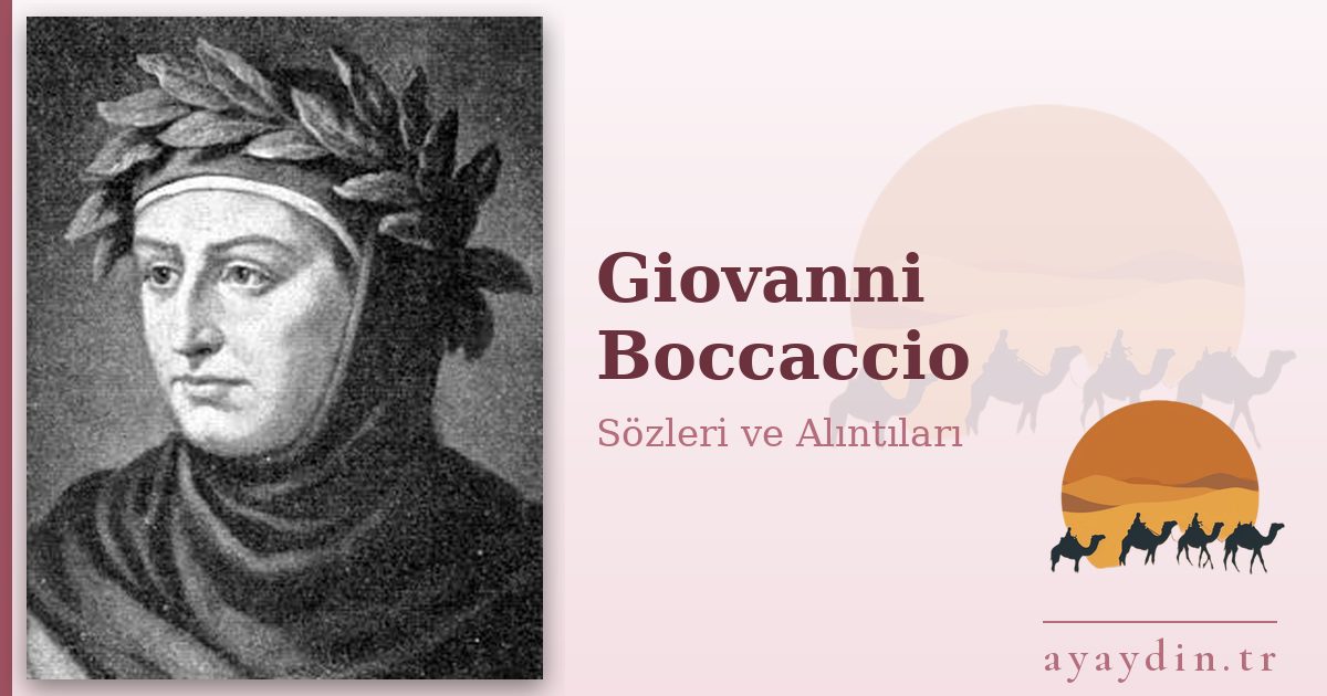 Giovanni Boccaccio sözleri ve alıntıları