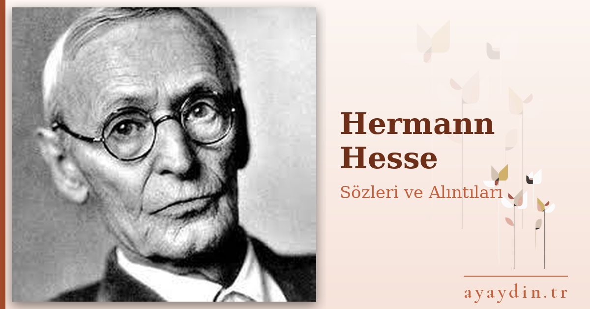 Hermann Hesse sözleri ve alıntıları