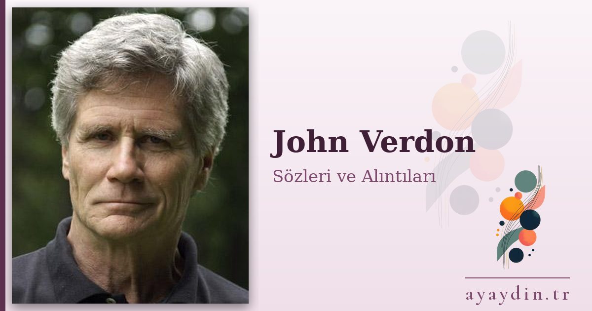John Verdon sözleri ve alıntıları