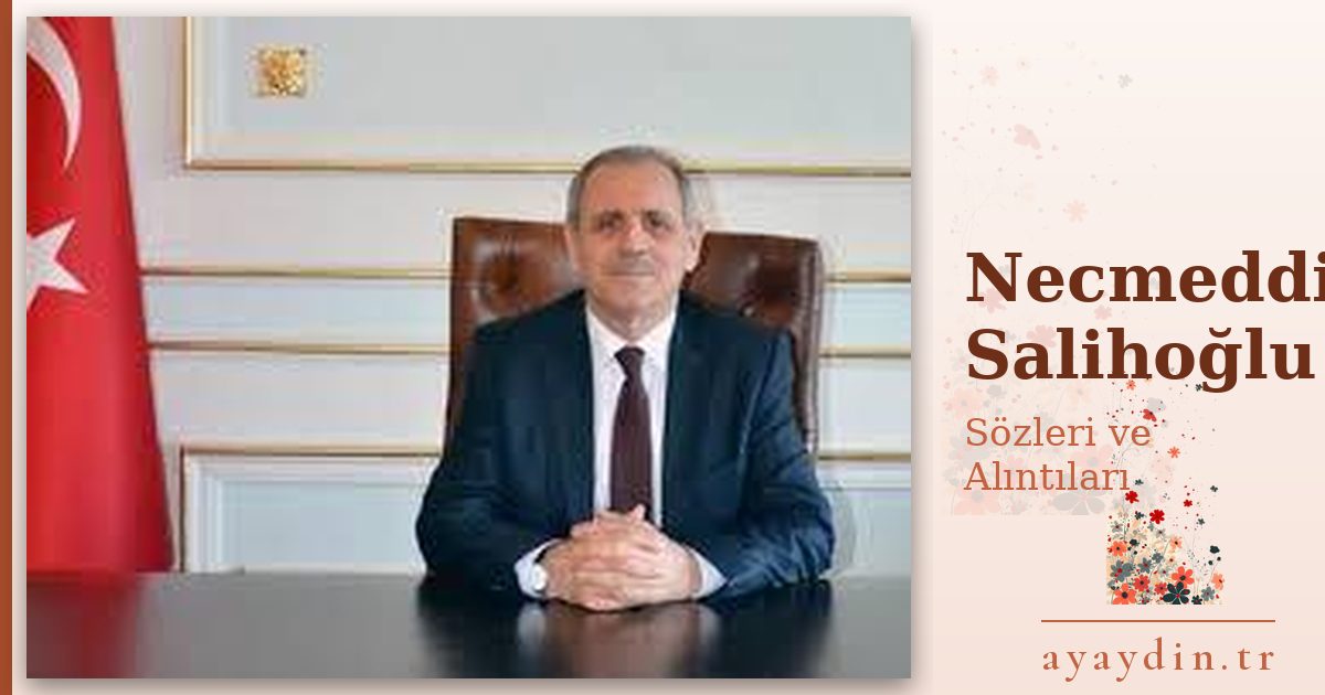 Necmeddin Salihoğlu sözleri ve alıntıları
