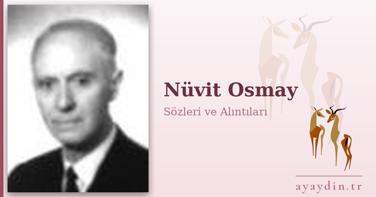 Nüvit Osmay sözleri ve alıntıları