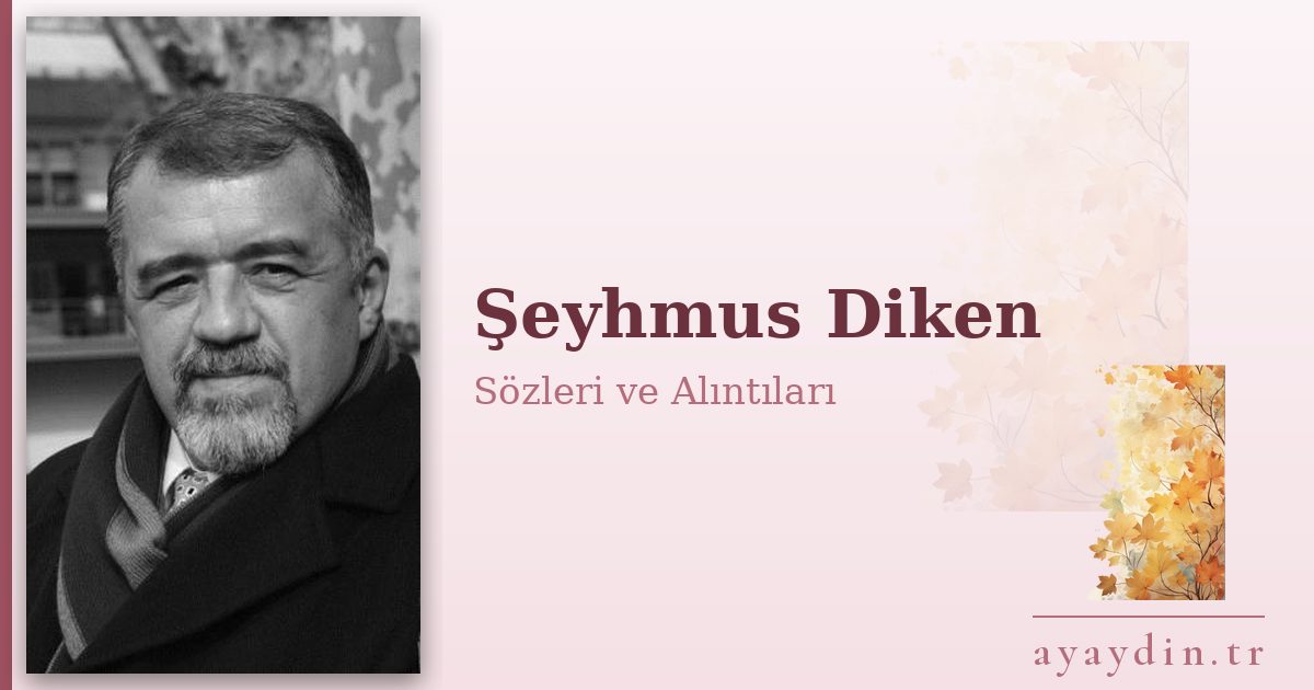 Şeyhmus Diken sözleri ve alıntıları