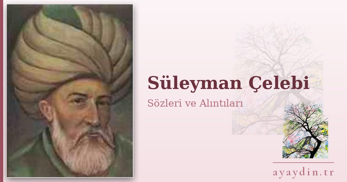 Süleyman Çelebi sözleri ve alıntıları