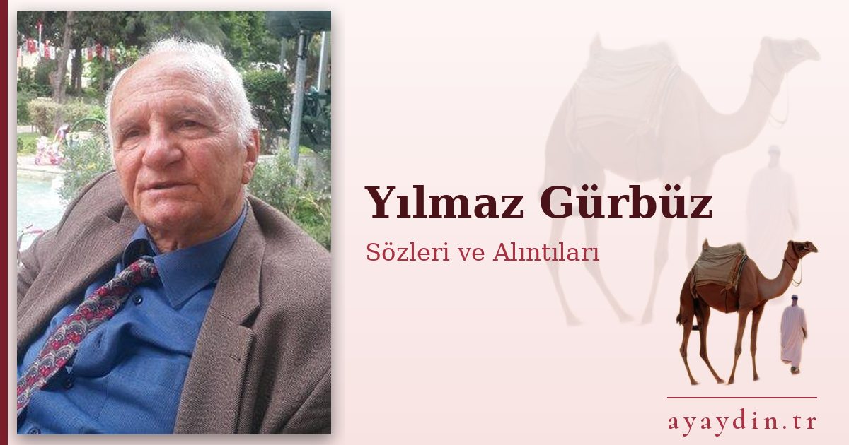 Yılmaz Gürbüz sözleri ve alıntıları