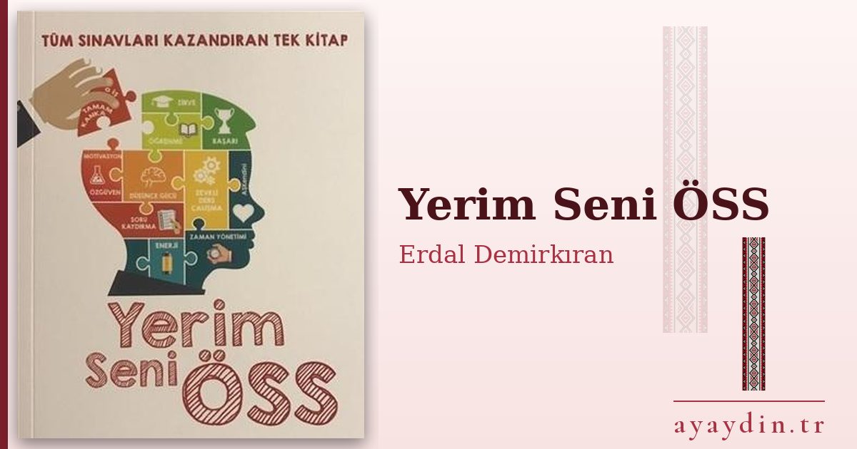 Yerim Seni ÖSS - Erdal Demirkıran kitap alıntıları ve sözleri