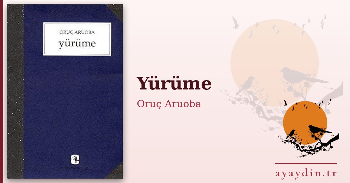 Yürüme - Oruç Aruoba kitap alıntıları ve sözleri